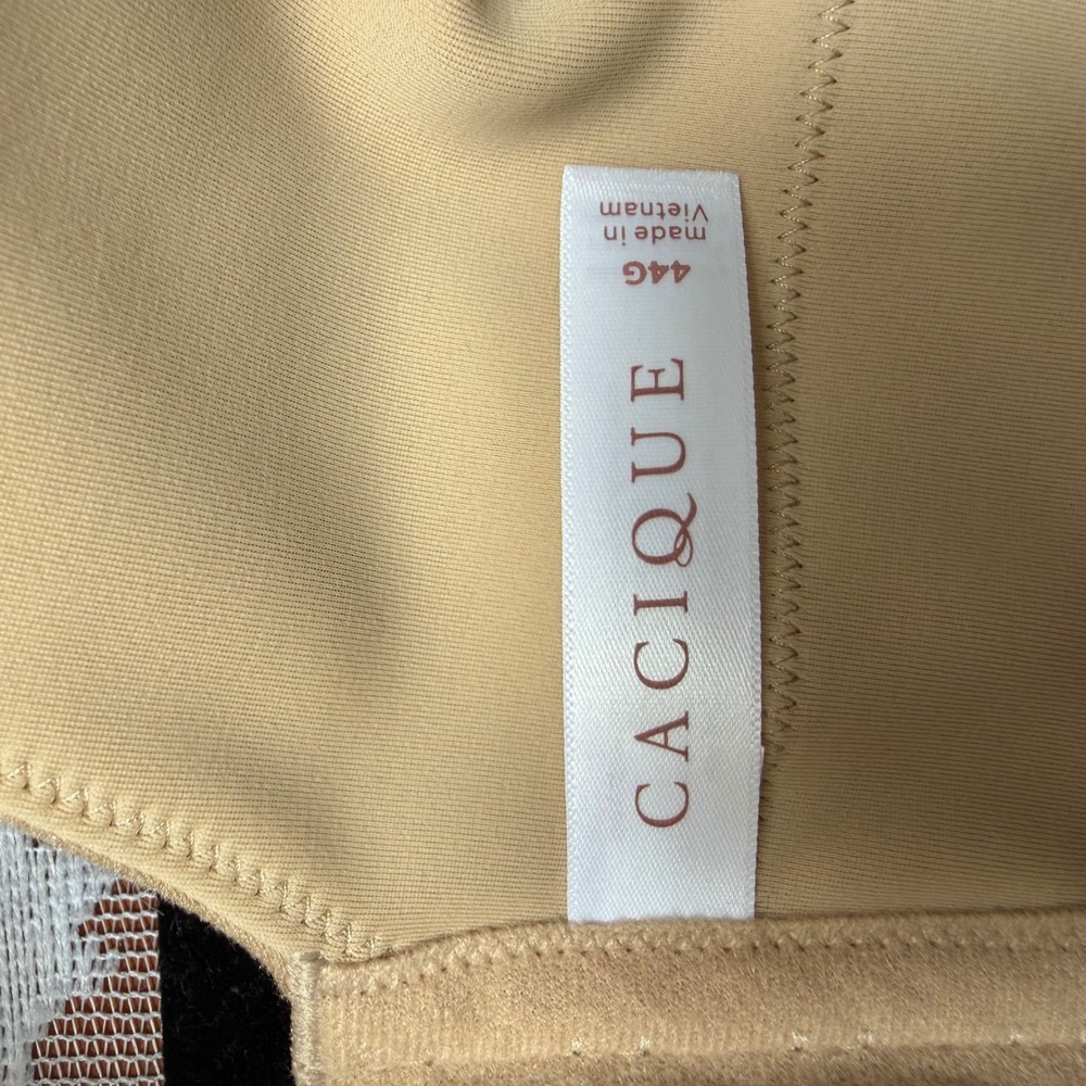 Cacique Front-Close Backsmoother Bra Womens 44G Tan New Modern Collection - Picture 5 of 6